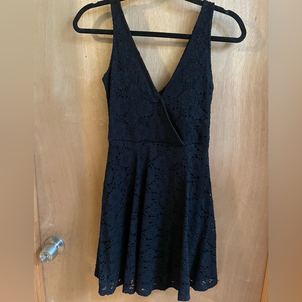 Small Black Dress (V Neck/ Open Back